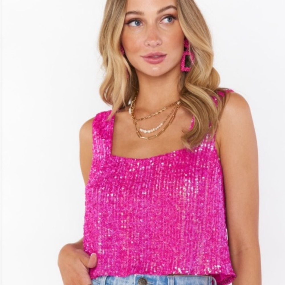 show me your mumu hot pink top